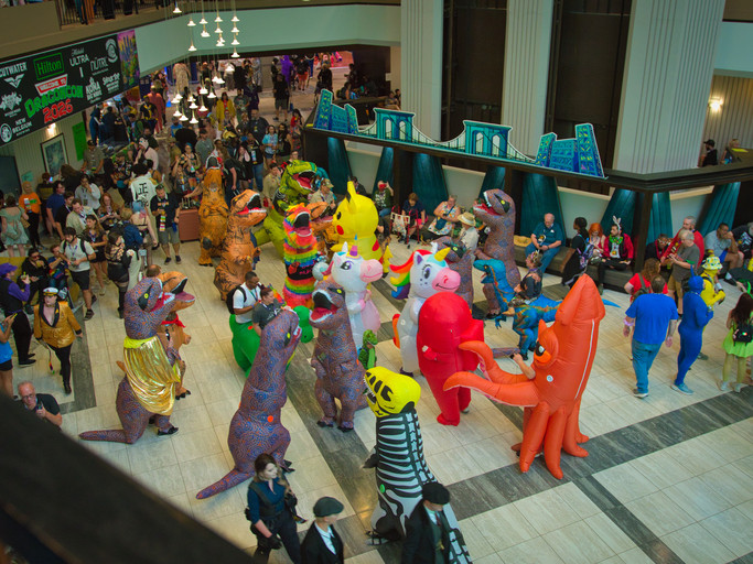 Hilton inflate party