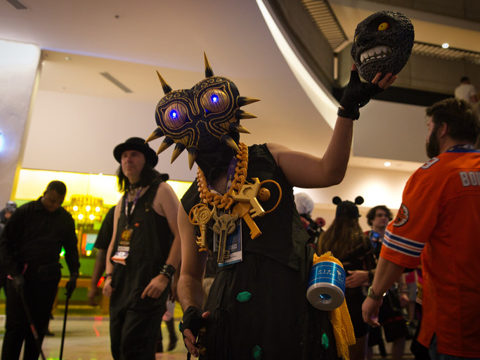 LoZ Skull Kid and Moon