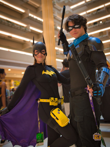 Nightwing and Batgirl